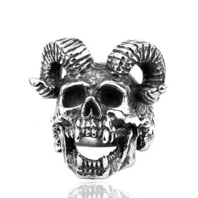  Satan ram horn skull ring Yiwu Haiyi Electronic Commerce Co., Ltd. C38084 -  