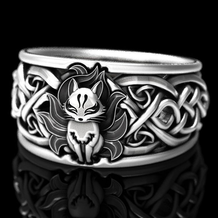 Кольцо Viking fox celtic ring Yiwu Hecheng Jewelry Strength Supplier R962 Изображение 4