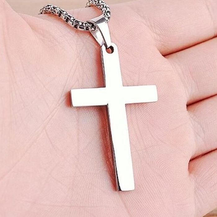  Single Cross Necklace Yiwu Panci E-commerce Firm N049/SI  5