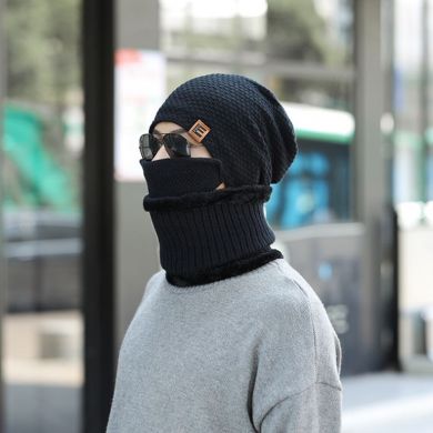 Трехштучная шапка Yiwu Yuanheng Headwear Co., Ltd. 1-30147E/BK - маленькая картинка