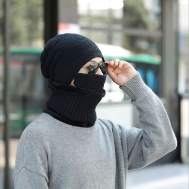 Трехштучная шапка Yiwu Yuanheng Headwear Co., Ltd. 1-30147E/BK - маленькая картинка