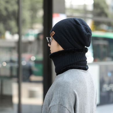 Трехштучная шапка Yiwu Yuanheng Headwear Co., Ltd. 1-30147E/BK - маленькая картинка